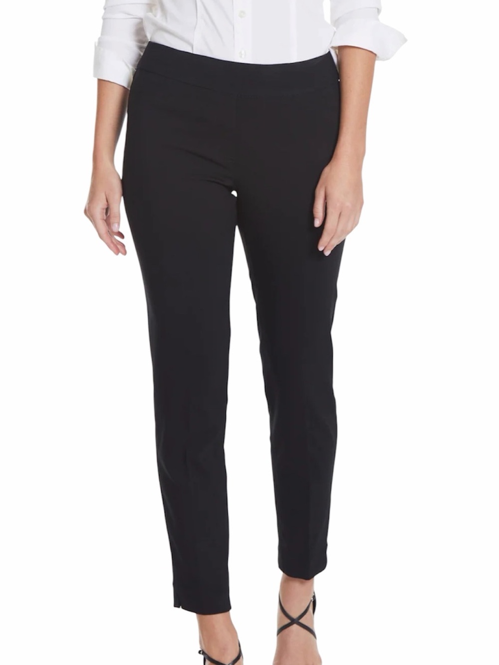 Slim-Sation by Multiples Black Pull-on Pants Sz 14P